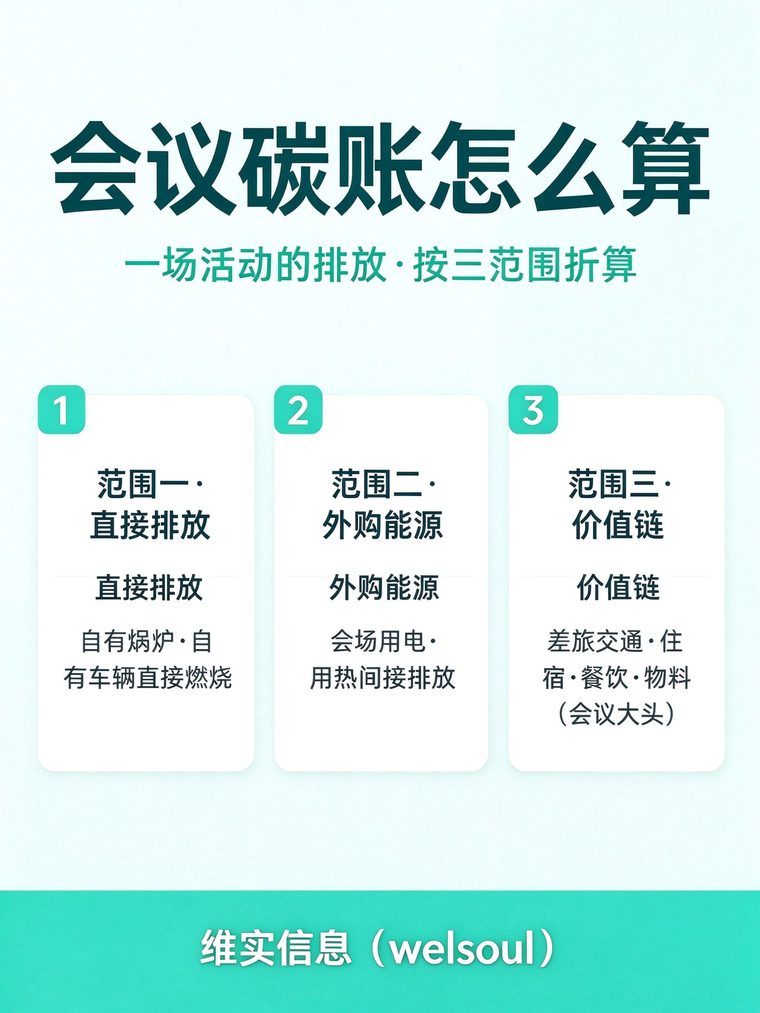 会议碳中和第一步：一场活动的碳账怎么算