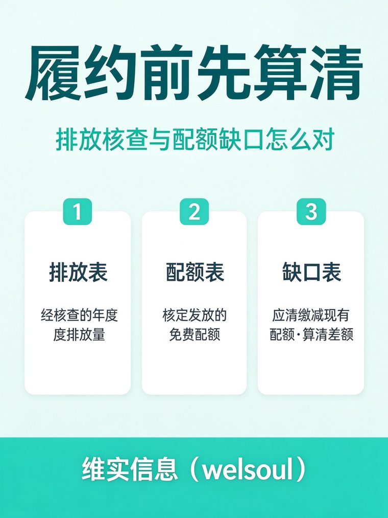 履约前先算清:排放核查与配额缺口怎么对