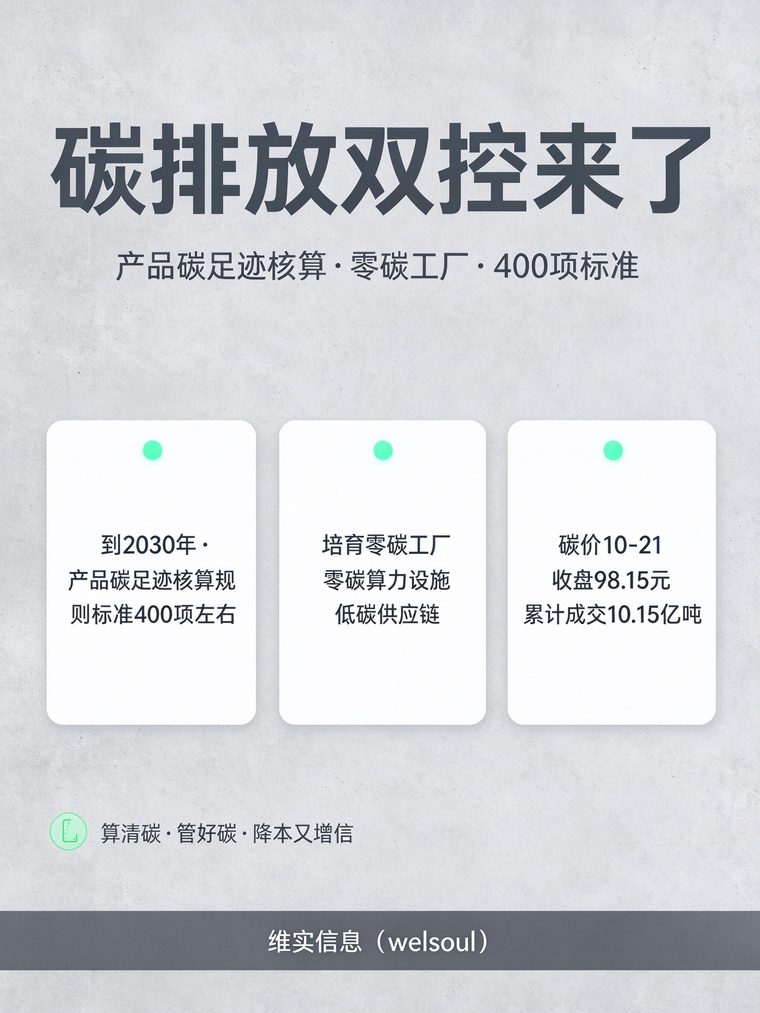 碳排放双控落到工业领域:400项产品碳足迹标准,企业该从哪入手?