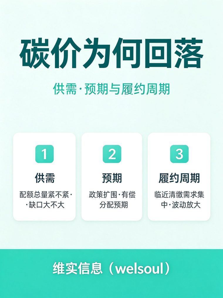 碳价为什么会回落？供需、预期与履约周期一次讲清