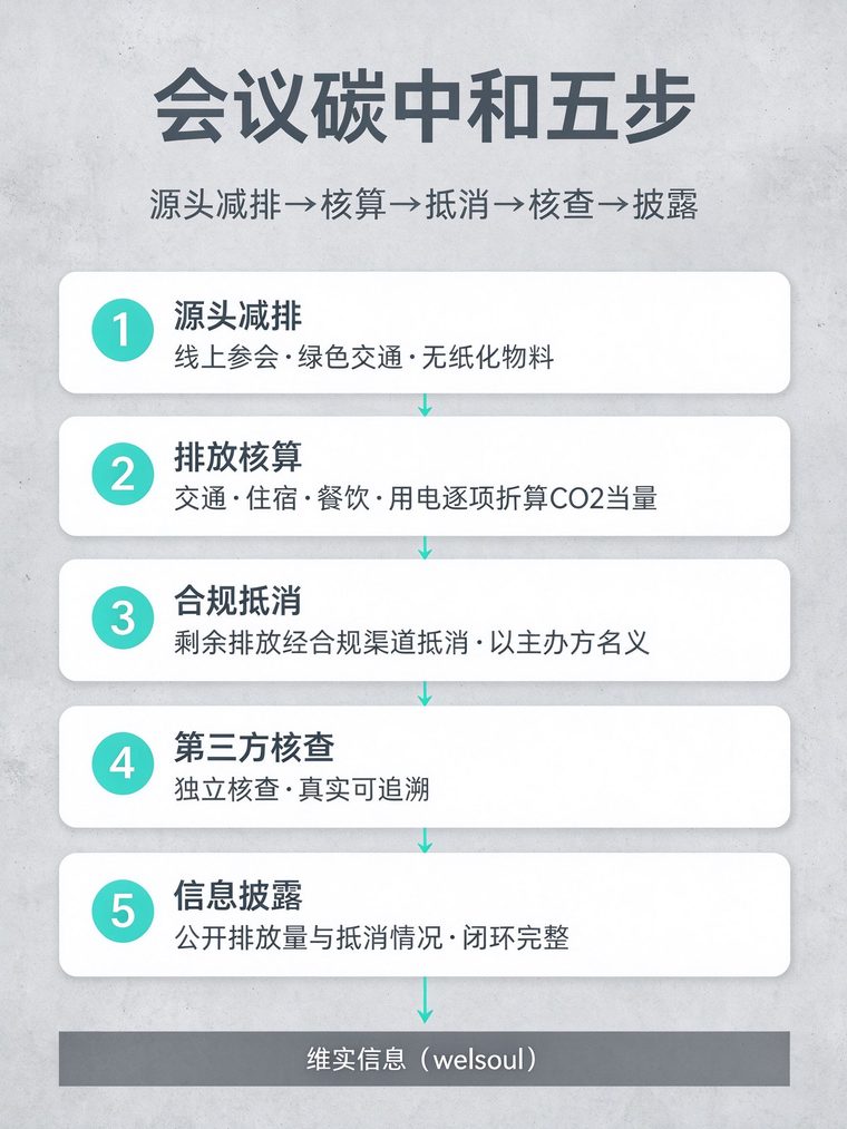 会议碳中和五个环节